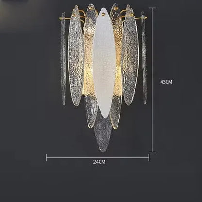 DecorBites™ Art Deco Glass Iron LED Chandelier for Dinning Room