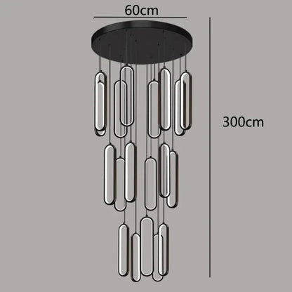 DecorBites™ LED Pendant Chandeliers for Living Room Staircase Indoor Lighting