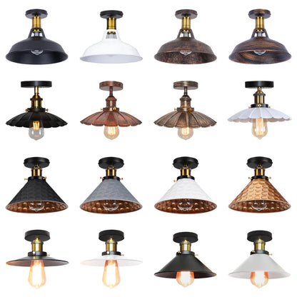 DecorBites™ Industrial Flush Mount Light for Home Decor in Bedroom, Kitchen, Living Room