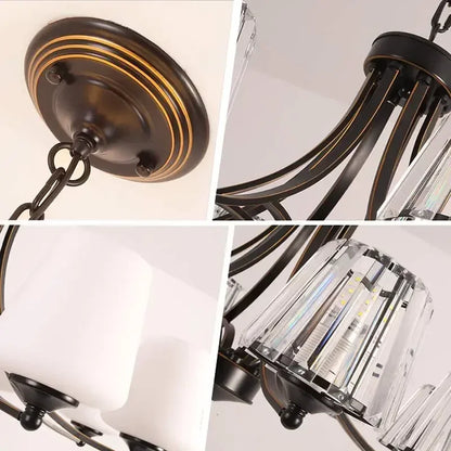 DecorBites™ Crystal Chandelier Ceiling Lights for Modern Living Spaces