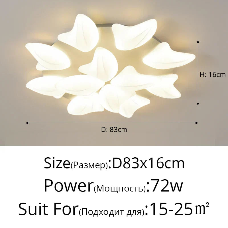 DecorBites™ Aisal Flower Ceiling Chandelier with Remote Dimming for Modern Home Decor
