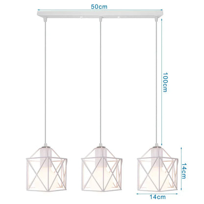 DecorBites™ Iron Frame Retro Led Pendant Light for Kitchen Dining Living Room