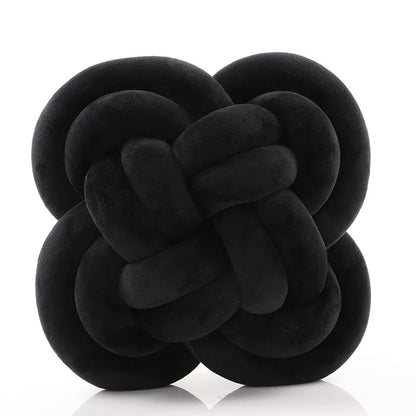 DecorBites™ Knot Pillow Ball Xmas Decorative Throw Pillow with Soft Plush