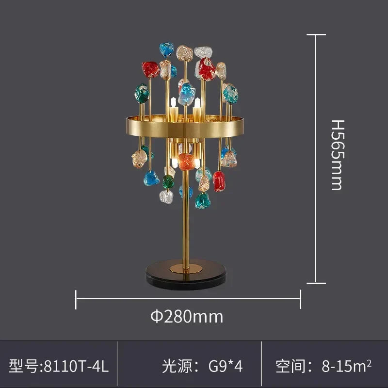 DecorBites™ Crystal Chandelier LED Lighting Fixture for Dining Room & Kitchen Island