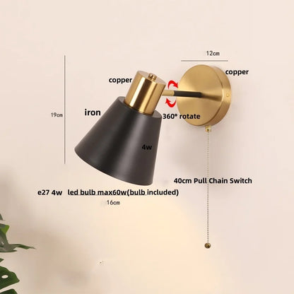 DecorBites™ Black Iron LED Wall Sconce Modern Vanity Light Bar Bedroom Stair Hallway