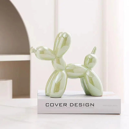 DecorBites™ 22cm Balloon Dog Ceramic Sculpture Decor Statue Office Gift