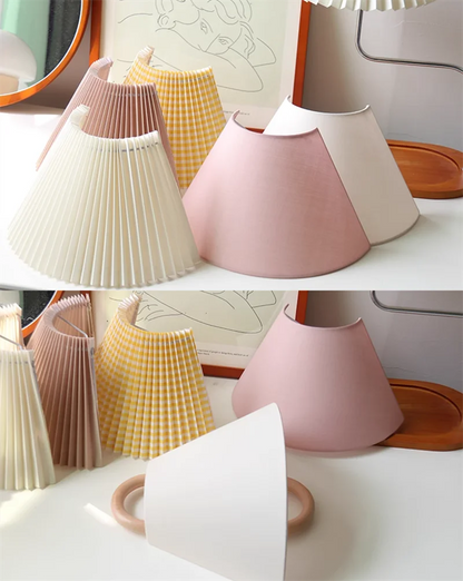 DecorBites™ Beech Wood Wall Lamp: Wabi-sabi Style Fabric Art for Living Room, Bedroom, or Porch