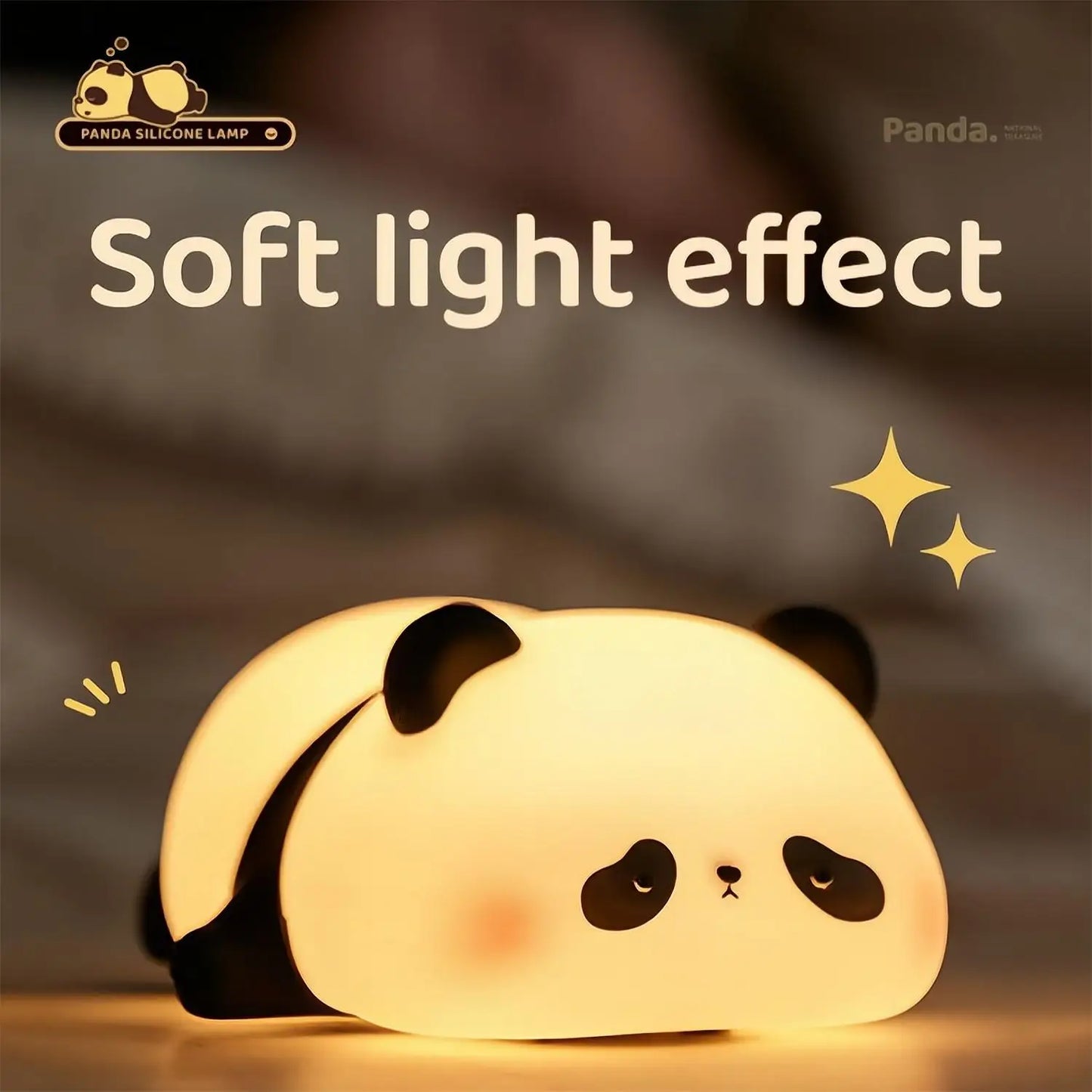 DecorBites™ Animal Silicone Night Light USB Rechargeable Timer Baby Kids Bedside Lamp