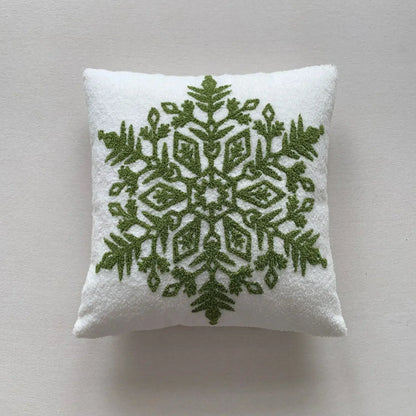 DecorBites™ Christmas Cartoon Embroidered Pillow Cover Set, Festive Decorative Cushions