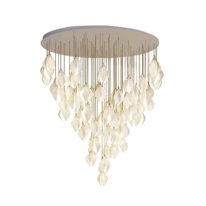 DecorBites™ Ceramic LED Staircase Pendant Light Two-Tone Adjustable for Living, Dining, Bedroom