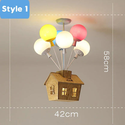 DecorBites™ Balloon Ceiling Chandelier for Kids Room, Bedroom, Living Room, Nursery - Indoor Art Decor