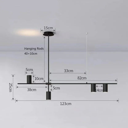 DecorBites™ Black Chandelier Pendant Lights for Dining Table, Kitchen, Living Room