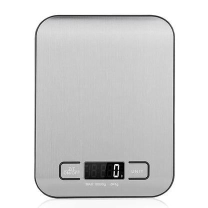 DecorBites™ Kitchen Scale: LCD Display Stainless Steel Electronic Food Postal Balance