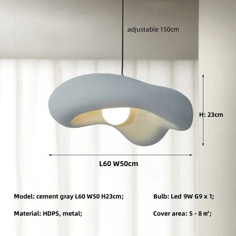DecorBites™ Creamy Style Pendant Light | Resin Dining Room LED Island Lamp