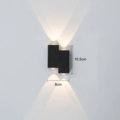 DecorBites™ IP65 LED Wall Lamp for Indoor/Outdoor Waterproof Garden Lighting