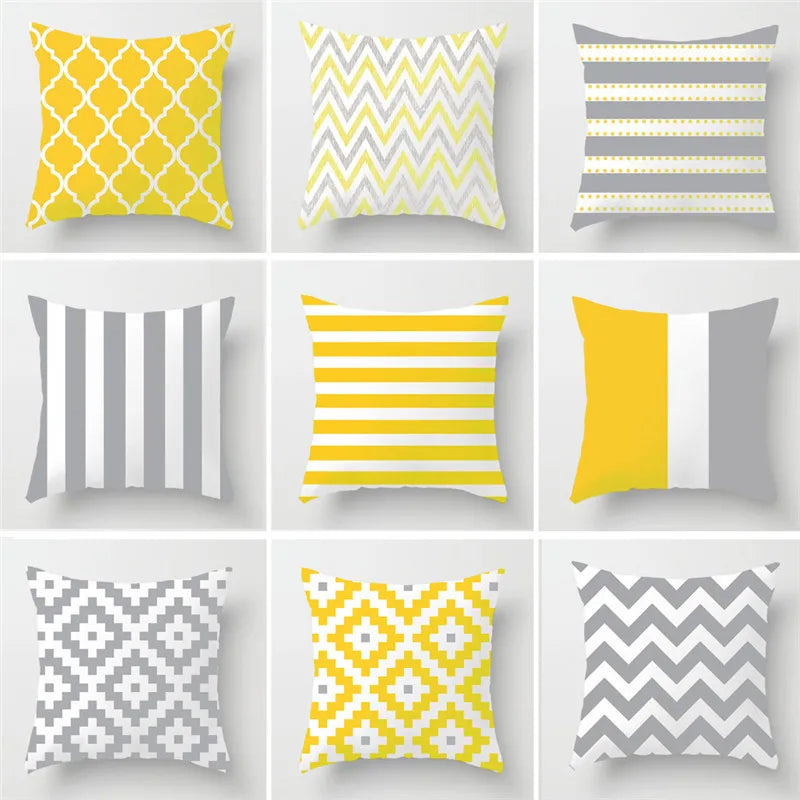 DecorBites™ Geometric Stripe Pillowcase for Modern Home Decor
