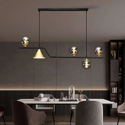 DecorBites™ Linear Hanging Lamp Minimalist Chandelier Modern Nordic Dining Table Lantern