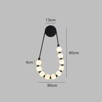 DecorBites™ Cream Italian Style Asymmetric Magic Bean Wall Lamp