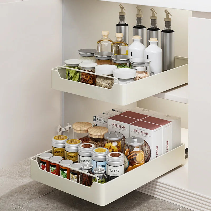 ™ Kitchen Organizer Rack for Cabinets Storage and Tableware - Slide Dish Rack