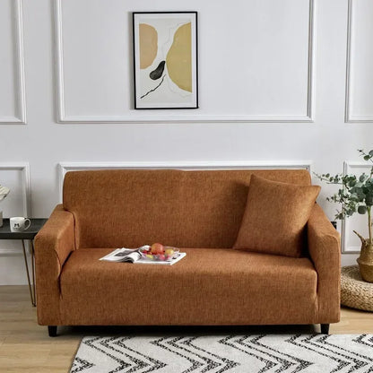 DecorBites™ Colorful Block Sofa Covers: Stretchy Loveseat Sectionals, Couch, Chair Slipcover