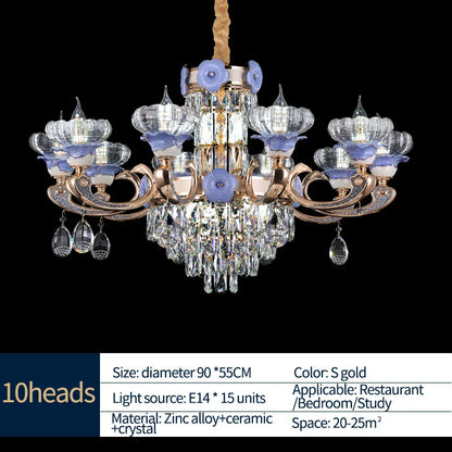 DecorBites™ Crystal Candle Chandelier for Living Room, Bedroom, and Dining Room