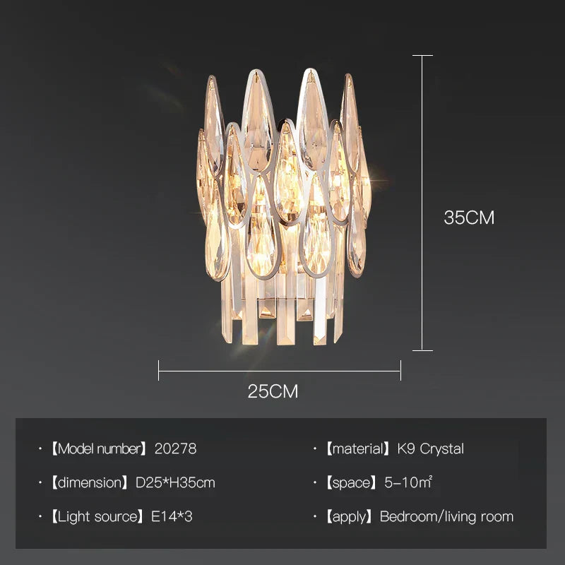 DecorBites™ Crystal Chandelier Duplex Spiral Staircase Post-modern Luxury Light
