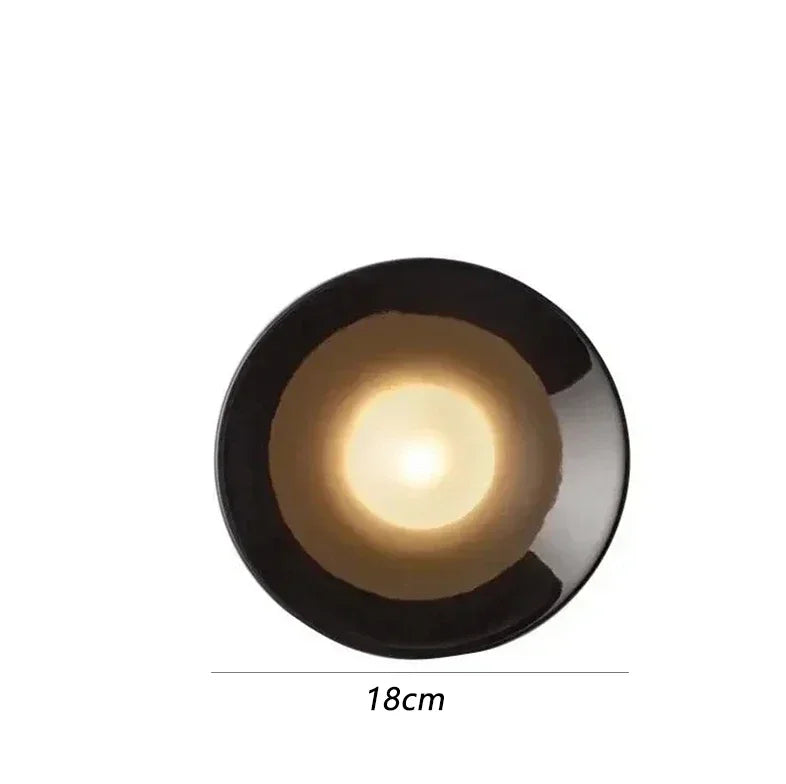 DecorBites™ Bauhaus Metal Wall Lamp Black/White 15cm/18cm for Home Living Room LED Lighting