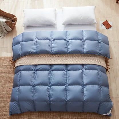 DecorBites™ Luxe Cotton Cover White Goose Down Comforter, 5 Star Hotel Bedspread