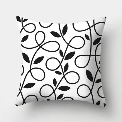 DecorBites™ Geometric Stripes Pillowcase 45x45cm Polyester Cushion Cover for Living Room