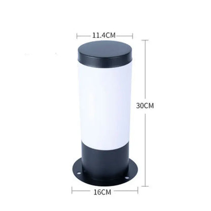 DecorBites™ Black Silver Landscape Bollard Path Light for Garden Decoration