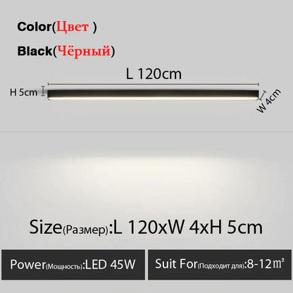 DecorBites™ LED Linear Ceiling Lamp for Living Room, Dining Room, Bedroom - Minimalist Design