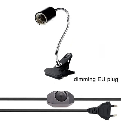 DecorBites™ Adjustable Gooseneck Clip Lamp Holder for Home Office Bedside