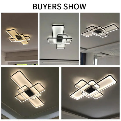 DecorBites™ Elegant Ceiling Chandeliers, Dimmable with Remote Control