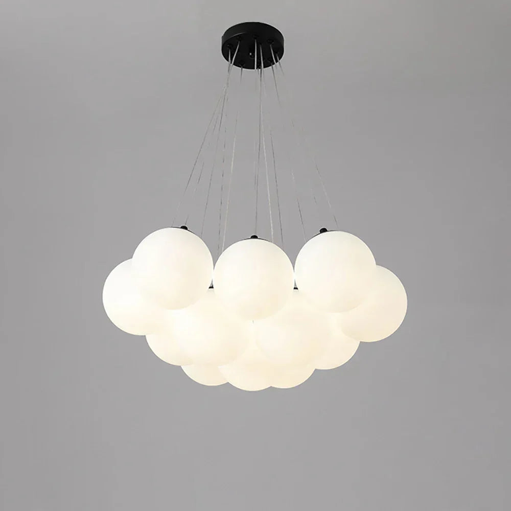 DecorBites™ Bubble Glass Ball Pendant Lights Chandelier for Living Room Bedroom Kitchen Kids G9 LED
