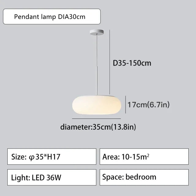 2024 DecorBites™ Eco-Friendly PE Ceiling Pendant Lamp for Kitchen Bedroom LED Interior Lighting