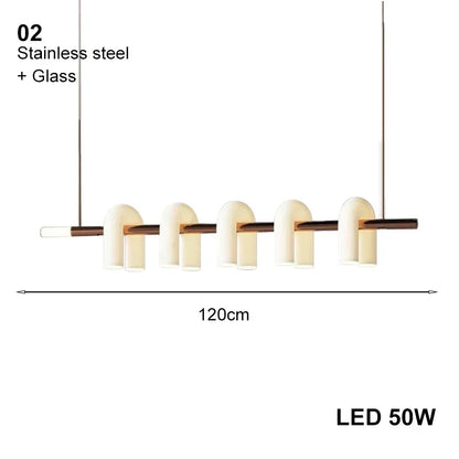DecorBites™ Art Deco White Acrylic Chandeliers: Elegant Indoor Living Room Lamps