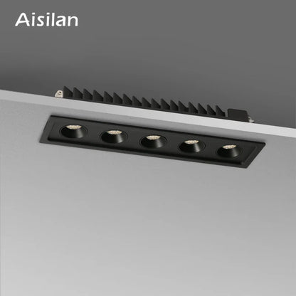 DecorBites™ 15W/24W LED Grille Downlight: Anti-glare Embedded Spot Light for Office Home Shop Decor
