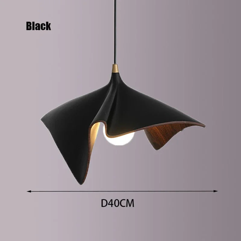 DecorBites™ Black Resin LED Pendant Chandeliers for Bedroom & Living Room