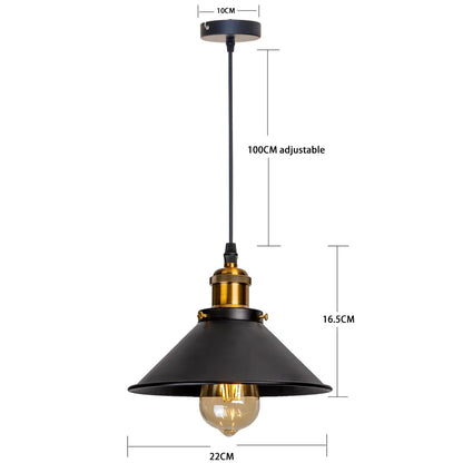 DecorBites™ Industrial Retro LED Hanging Chandelier Pendant Light for Home Dining, Bar, and Restaurant Décor