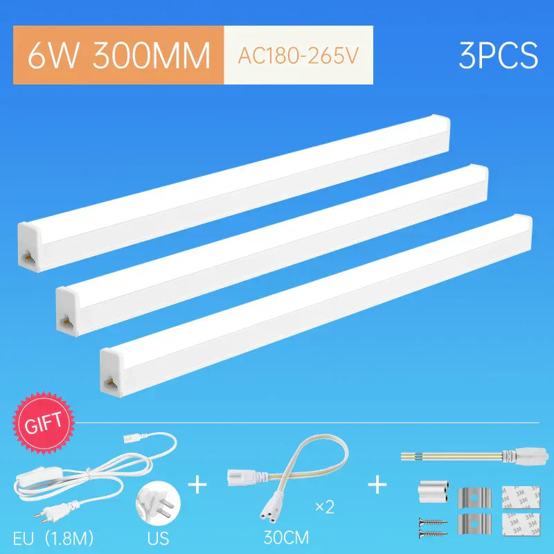 DecorBites™ LED Tube Light Fixture for Home Kitchen Bedroom Cabinet Indoor Lighting