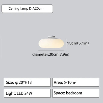 2024 DecorBites™ Eco-Friendly PE Ceiling Pendant Lamp for Kitchen Bedroom LED Interior Lighting