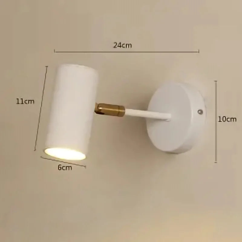 DecorBites™ Gold LED Wall Lamp Modern Adjustable Indoor Lighting Sconces for Living Room