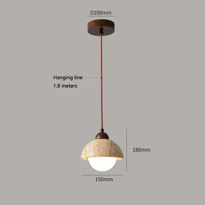 DecorBites™ Cave Stone Pendant Light Ceiling Hanging Lamp for Bedroom and Dining Room