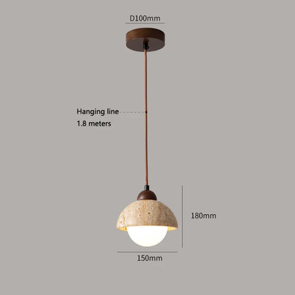 DecorBites™ Cave Stone Pendant Light Ceiling Hanging Lamp for Bedroom and Dining Room