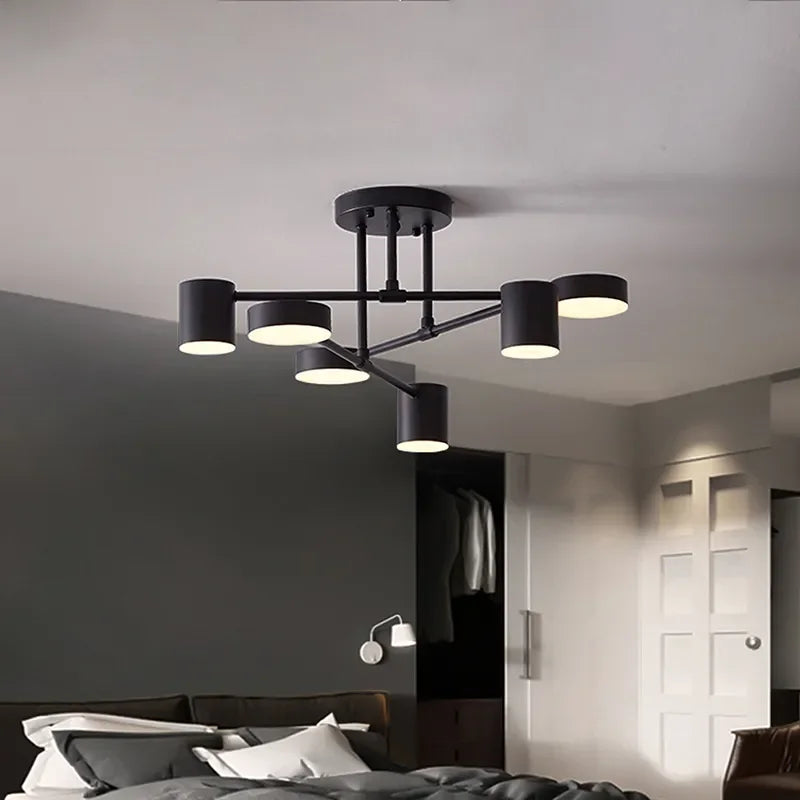 ™ LED Ceiling Chandelier: Modern Light Fixture for Living Room, Bedroom, Hall - Indoor Home Decor
