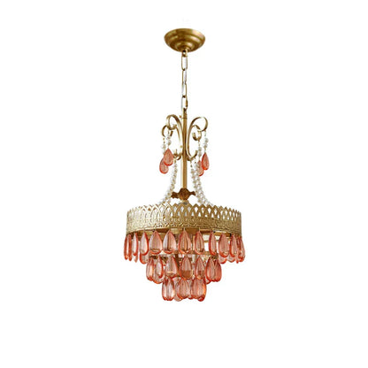 DecorBites™ Crystal Water Drop Chandelier for Kitchen Dining Room