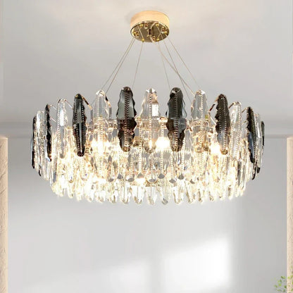 DecorBites™ Crystal LED Chandeliers for Elegant Dining & Living Spaces