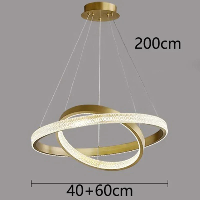 DecorBites™ Crystal Chandelier for Living and Dining Room, Luxury Pendant Light for Home Décor