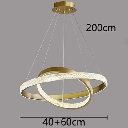 DecorBites™ Crystal Chandelier for Living and Dining Room, Luxury Pendant Light for Home Décor
