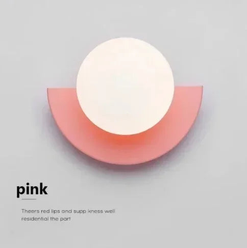 DecorBites™ Glass Ball LED Wall Lamp for Bedroom, Living Room, Study - Simple & Elegant